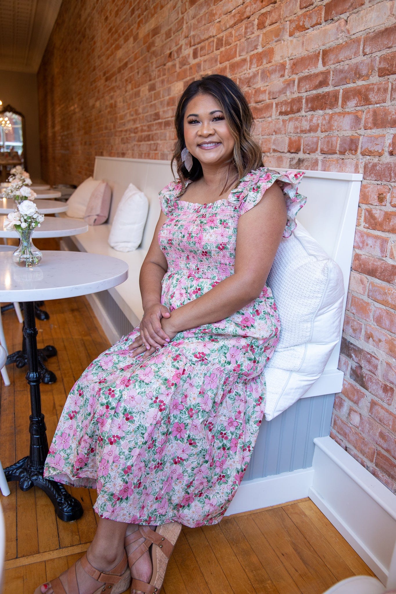 Red Raspberry Midi Dress