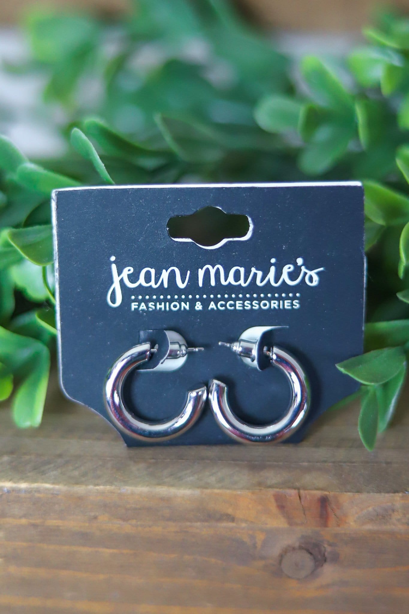 silver hoop earring 