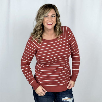 Classic Stripe Butter Sweater