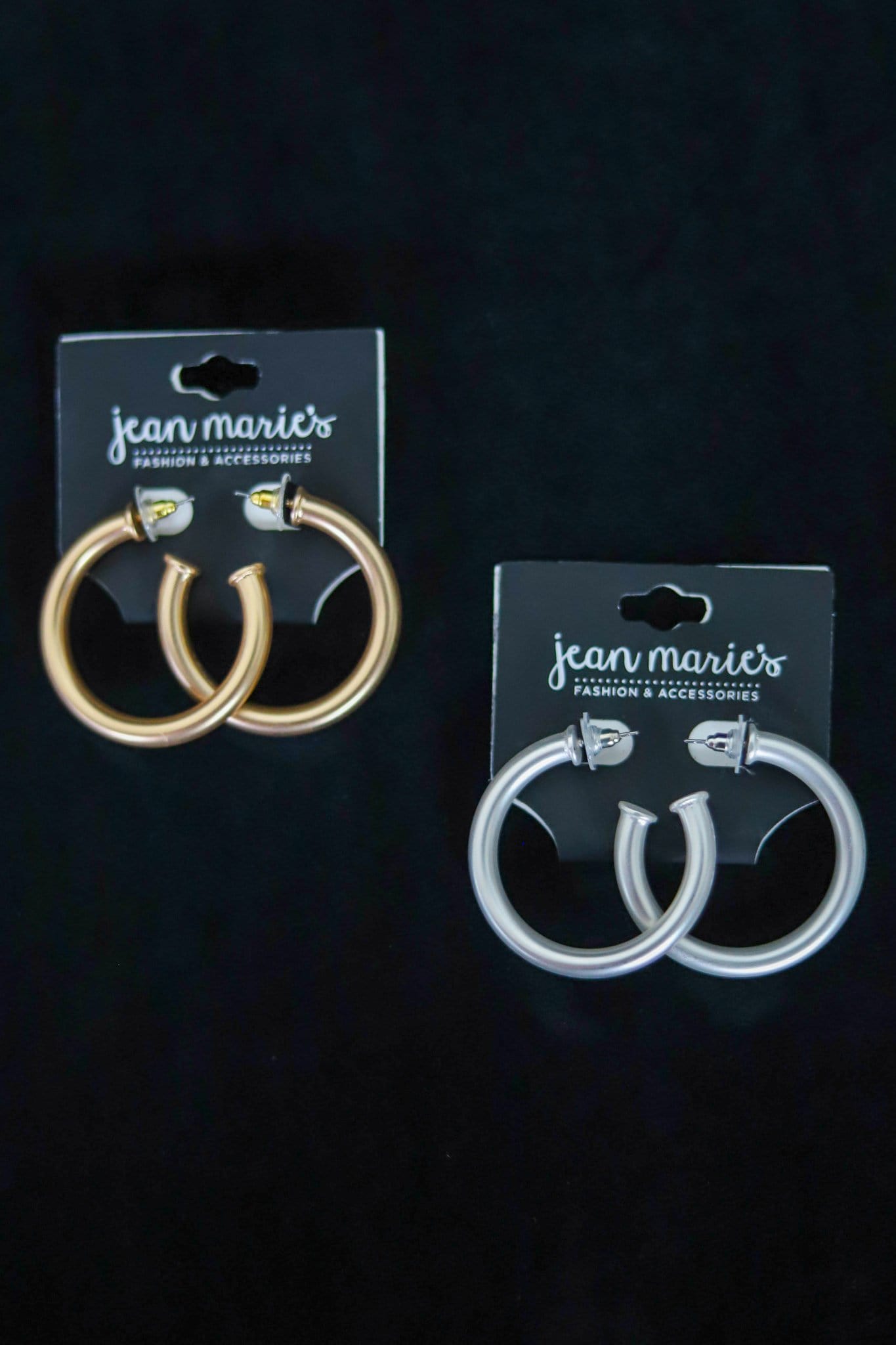 gold and sliver hoop earrings 