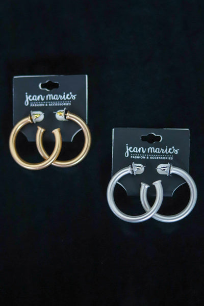 gold and sliver hoop earrings 