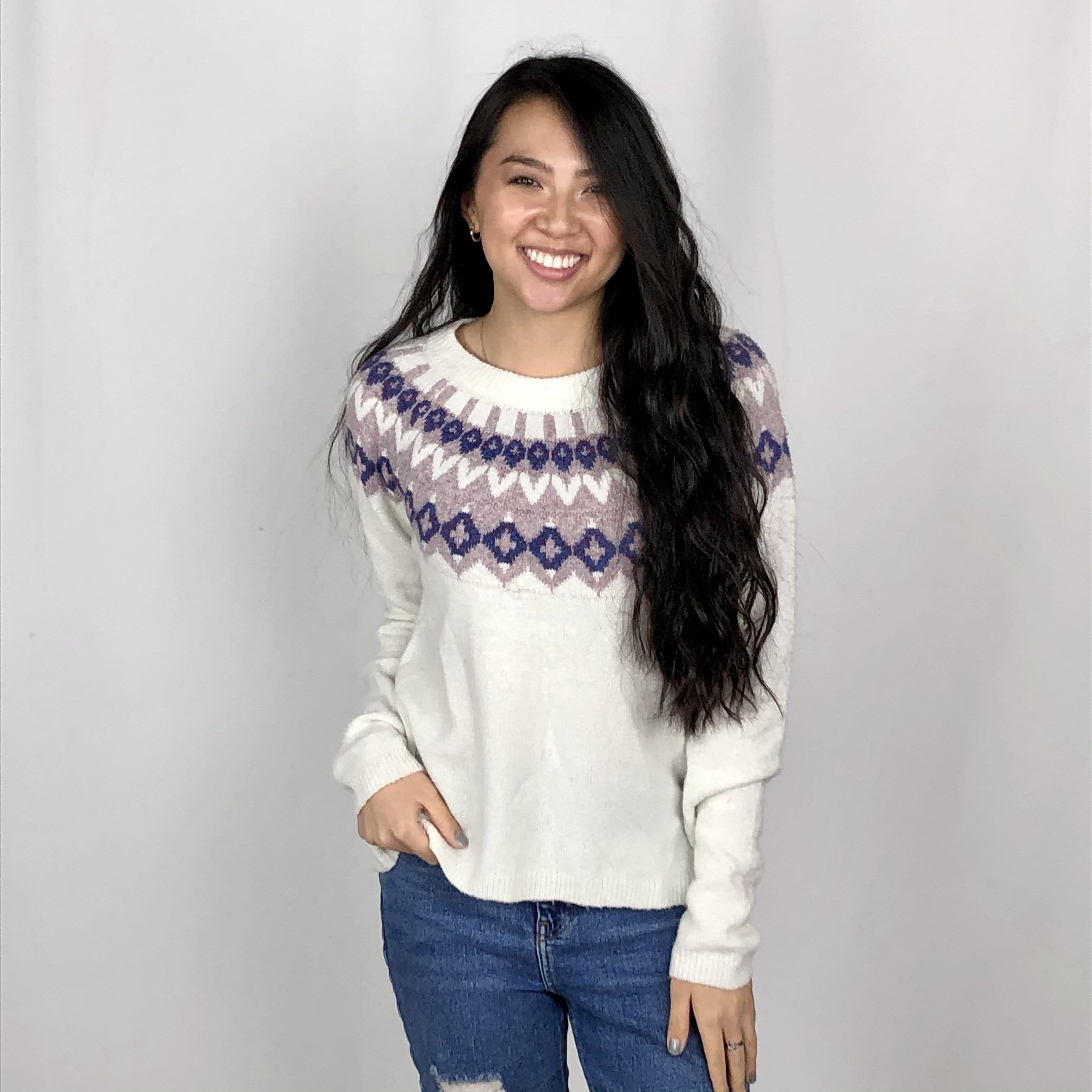 Fairisle White Sweater