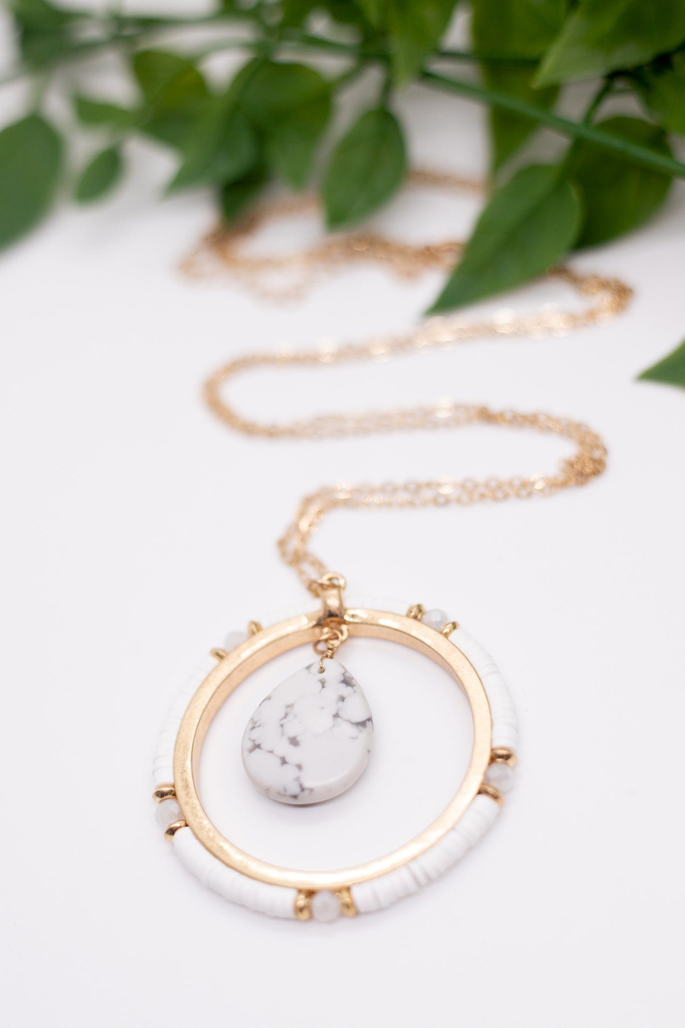 White Stone Necklace