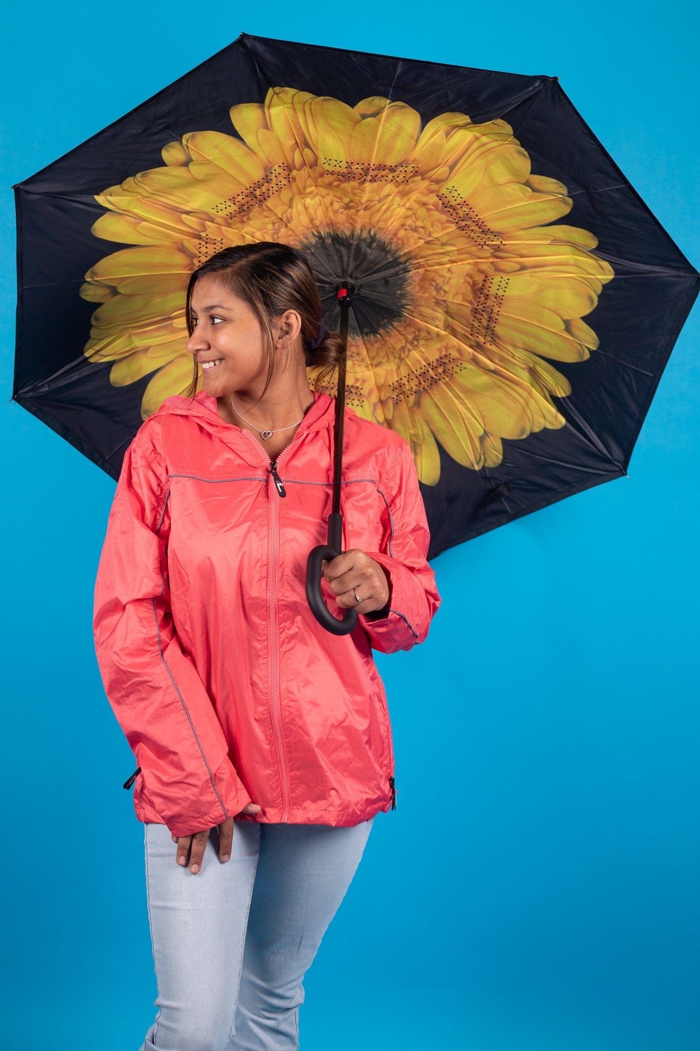 Ladies Single Piping Rain Jacket