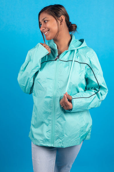 Ladies Single Piping Rain Jacket