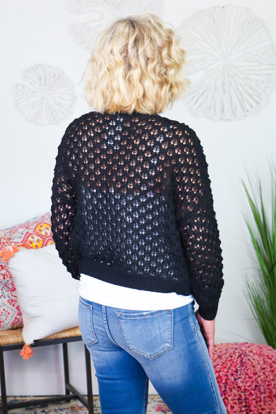 Crochet Knit Cardigan