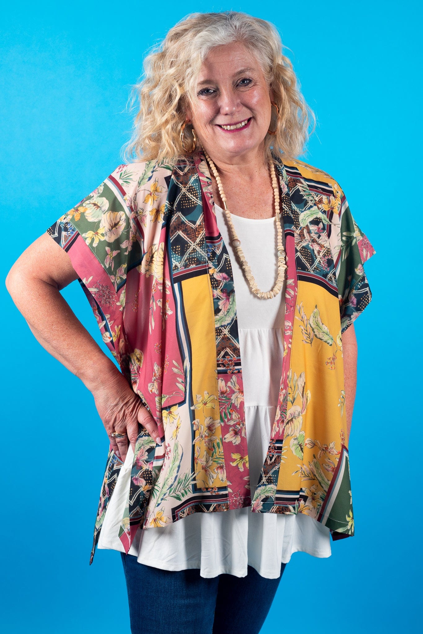 Pink Patchwork Kimono