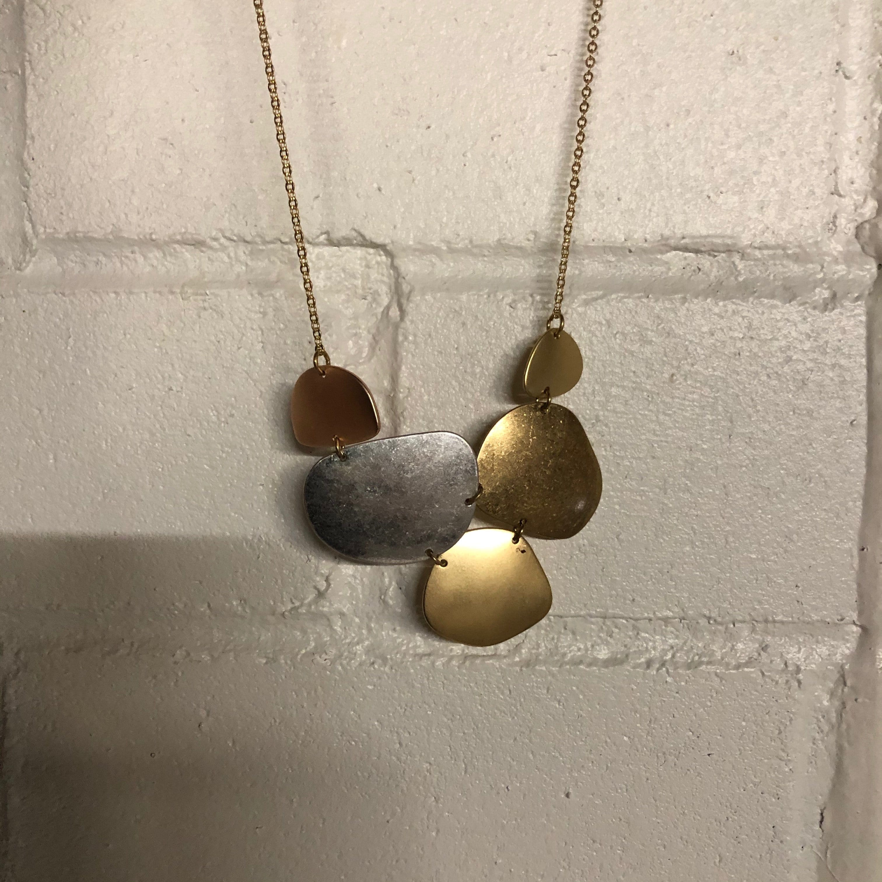 Short Layered Circle Necklace