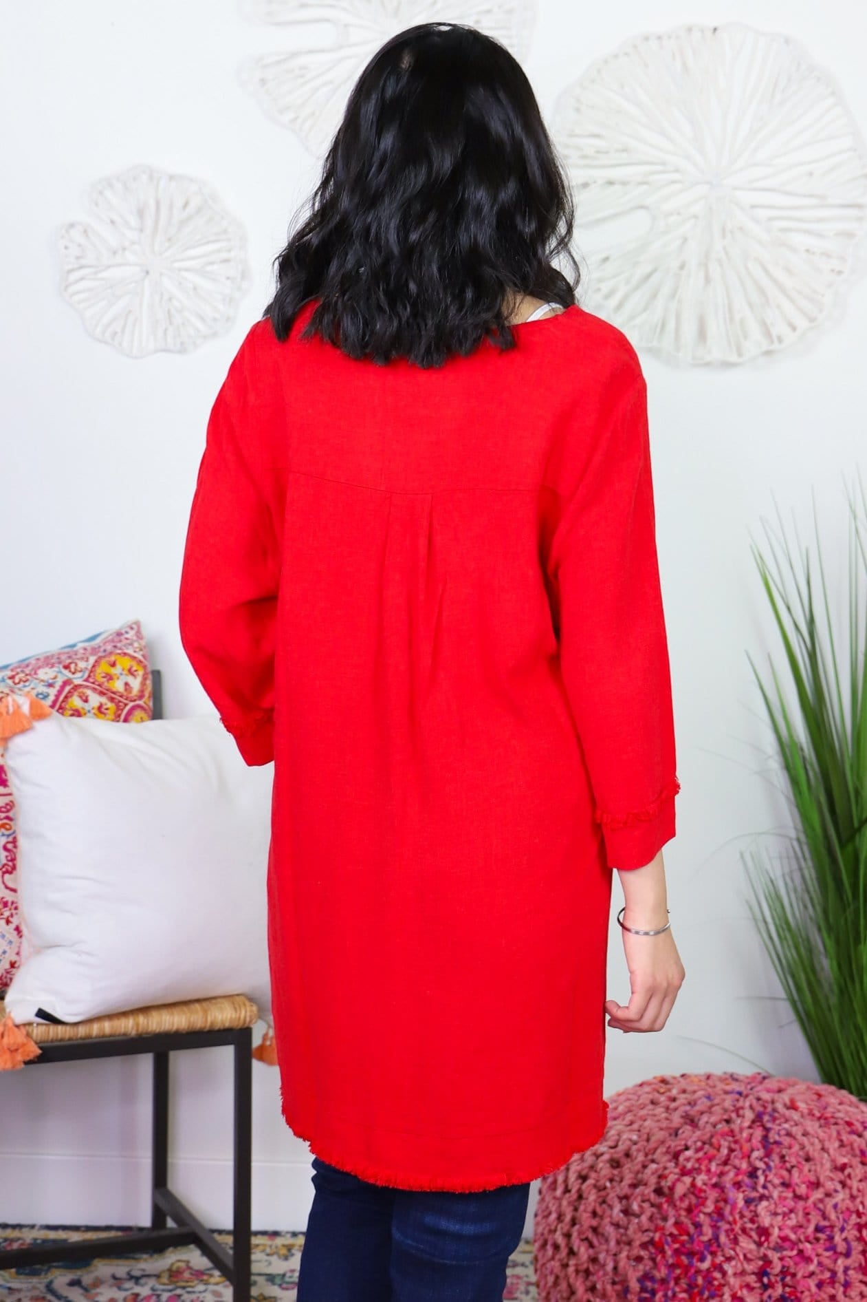 Red Tunic Top