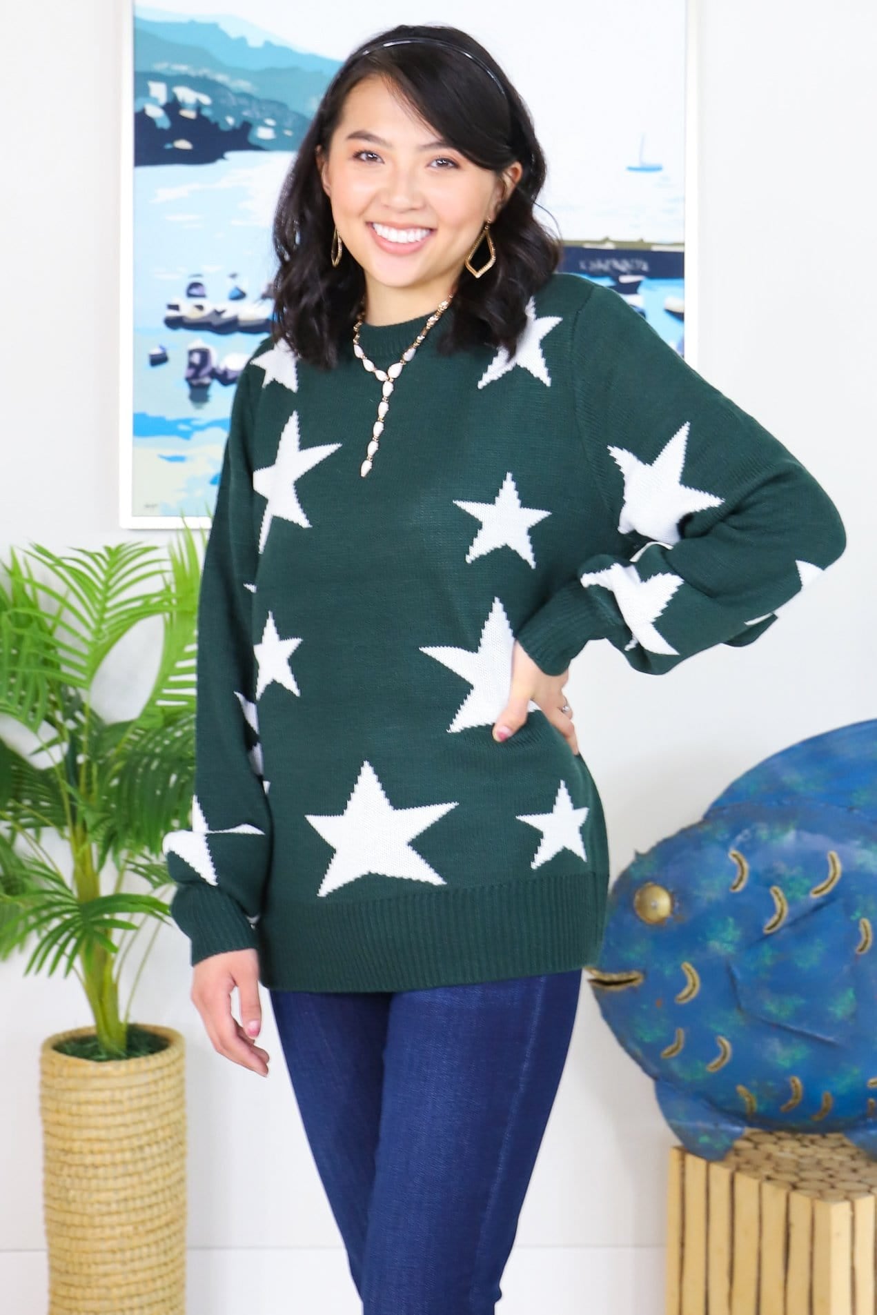 Star Pattern Sweater