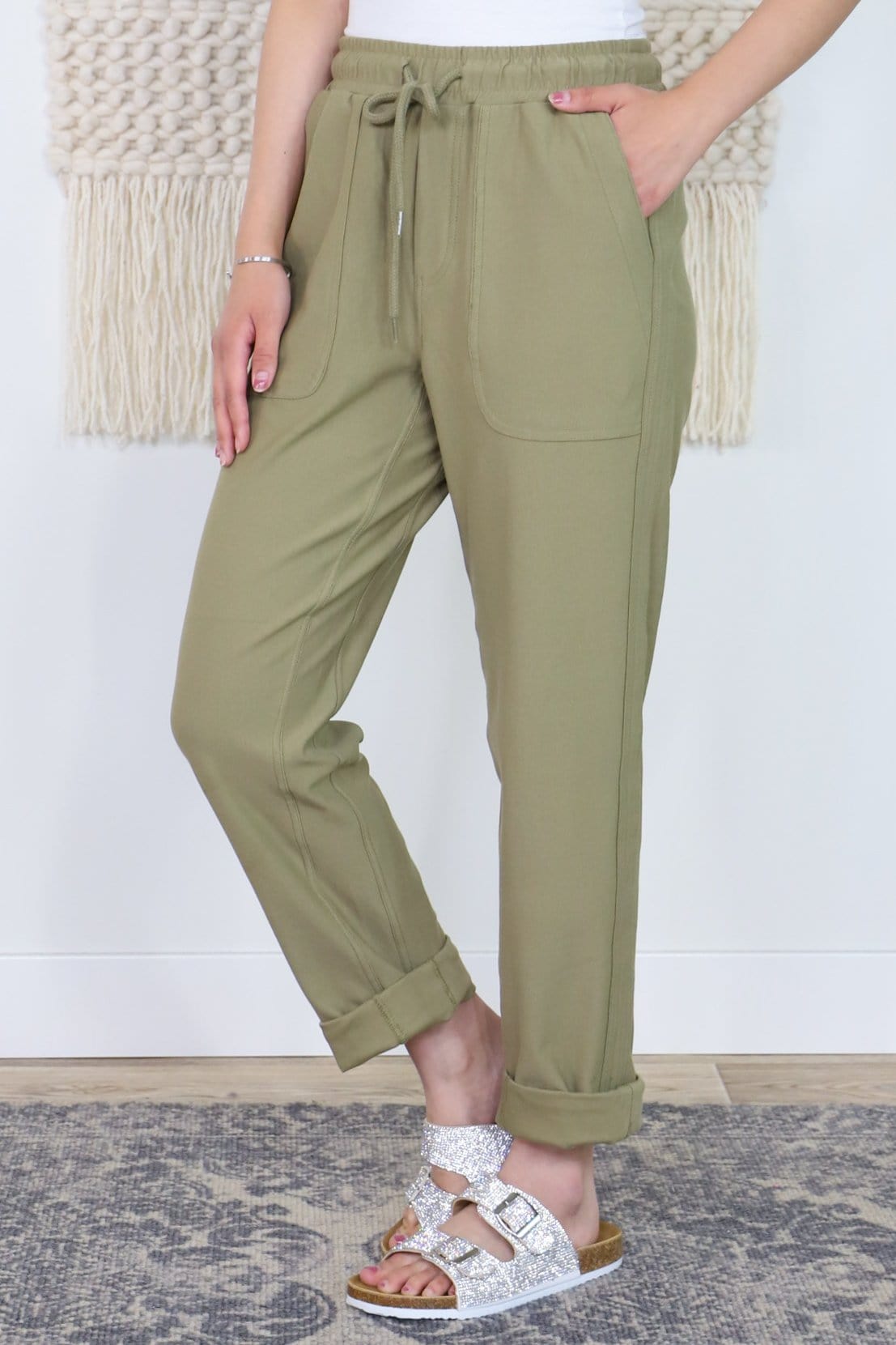 Cotton Drawstring Joggers