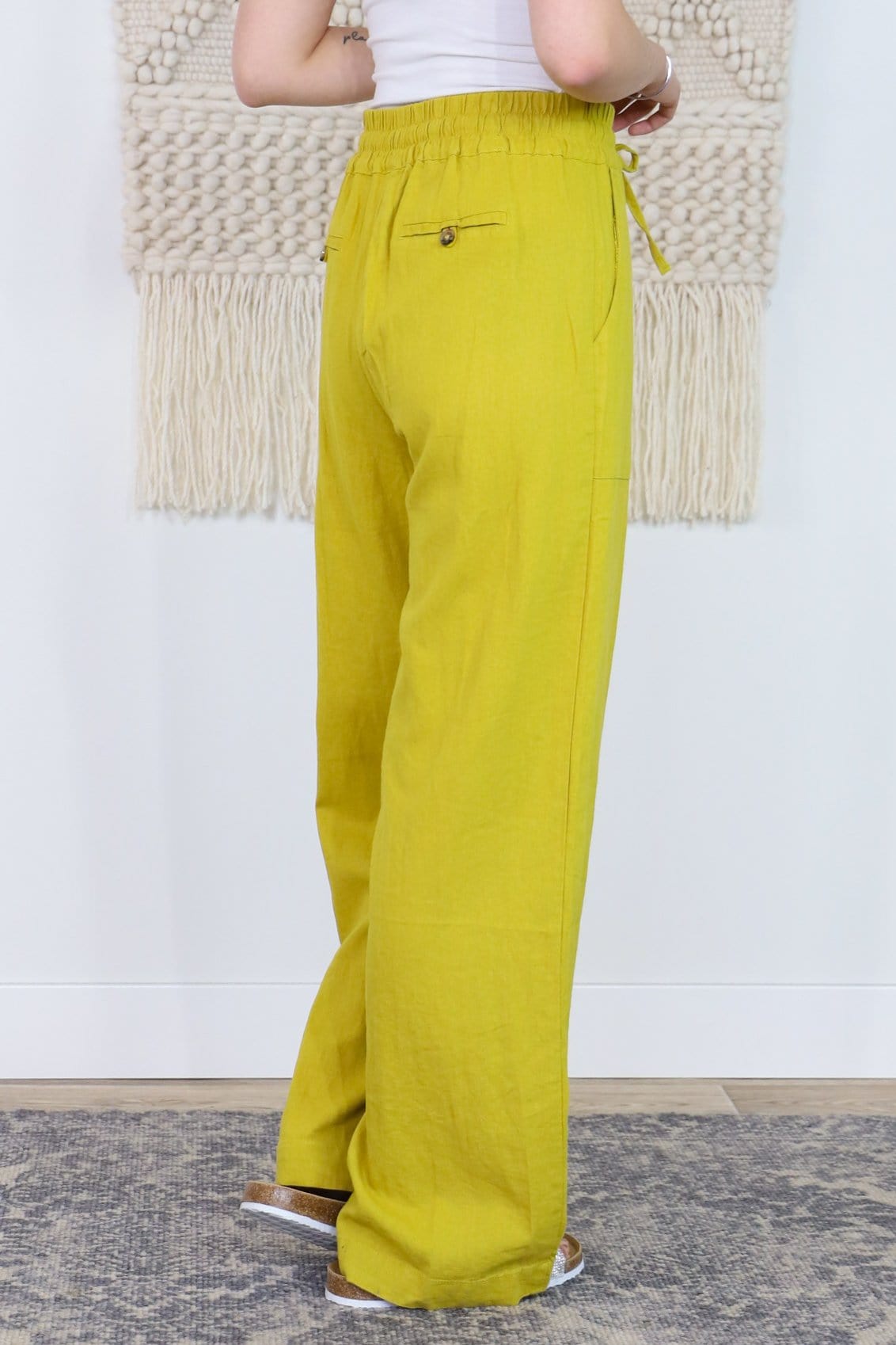 Linen Drawstring Pant