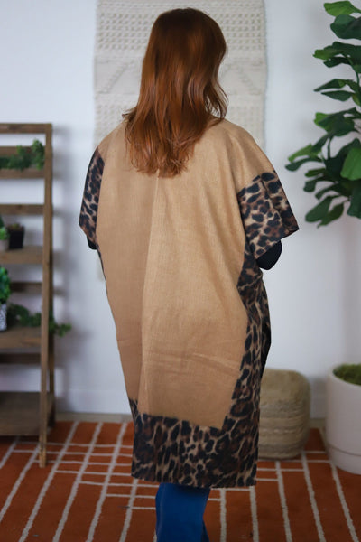 Cozy Up Leopard Kimono