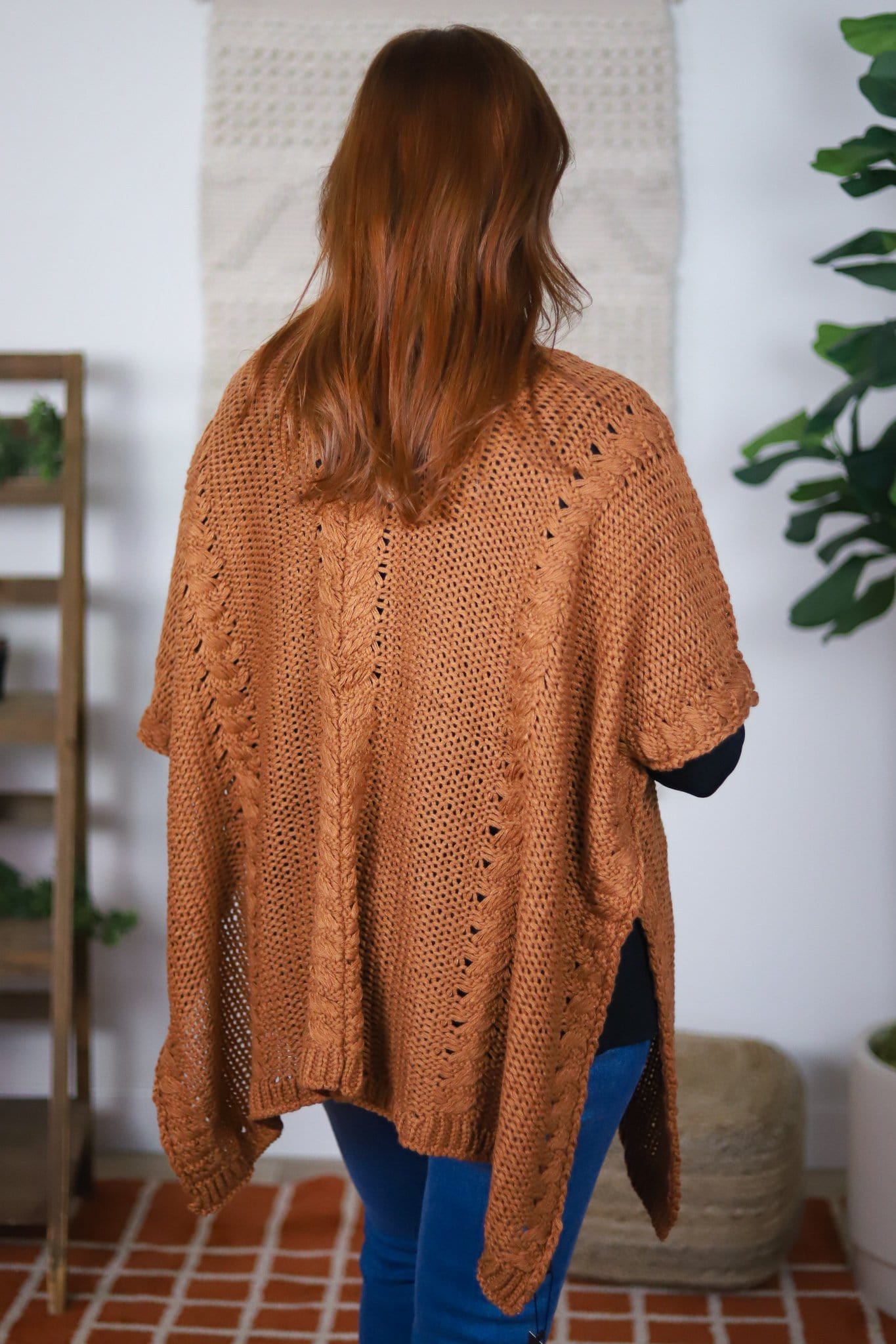 Fall Forward Cable Knit Kimono
