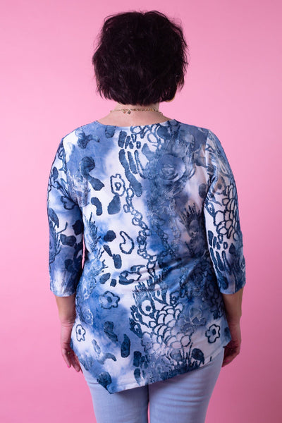 Peacock Abstract Top