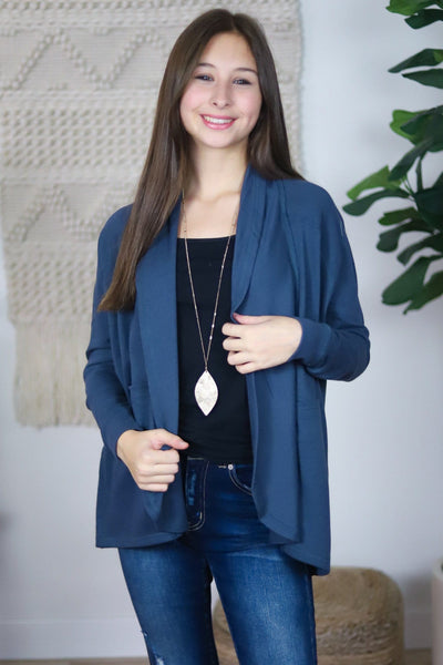 Blue Zen Cardigan Wrap