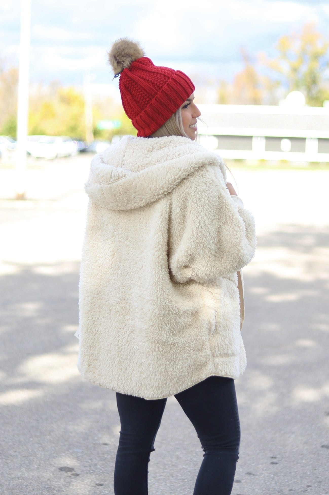 Plush Sherpa Cardigan Onesize