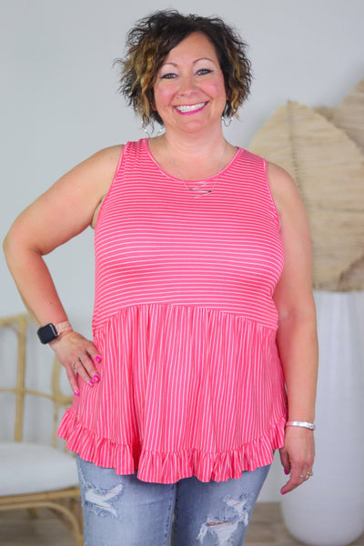 Ministripe Babydoll Tank