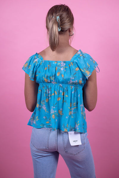 Flower Stand Cinch Blouse