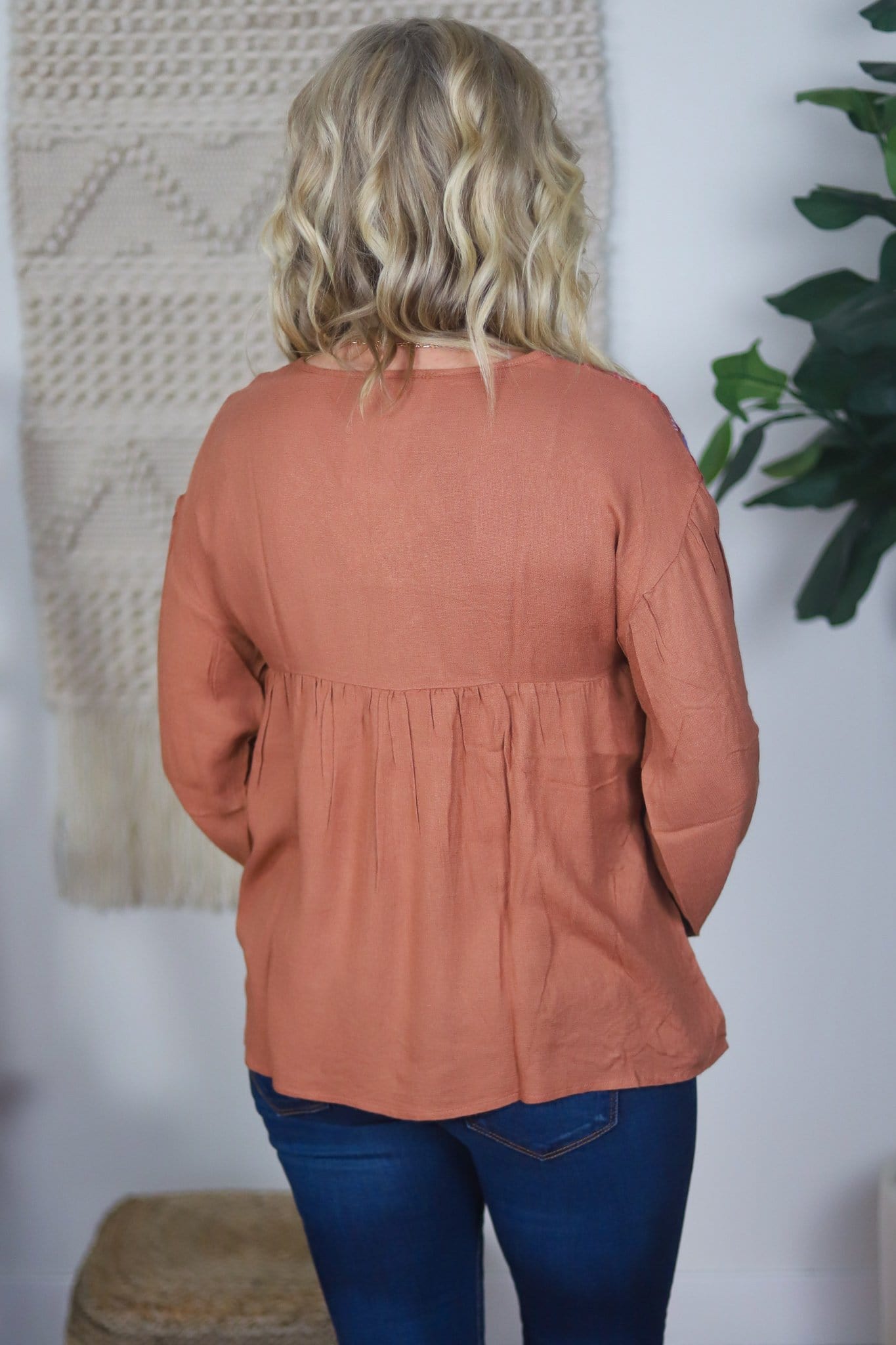 back of babydoll top
