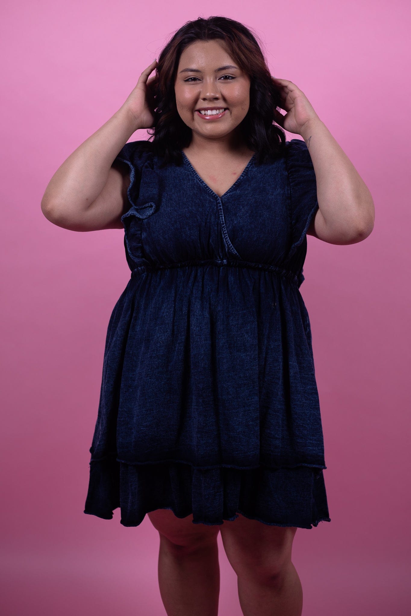 Washed Denim Dress