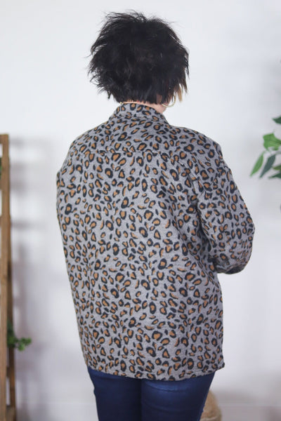 leopard print shacket back 