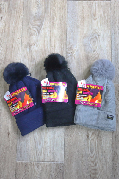 Polar Extreme Women's Sherpa Lined Braided Hat