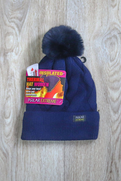 navy braided hat 