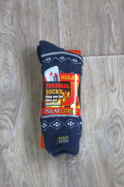 dark blue diamond winter socks