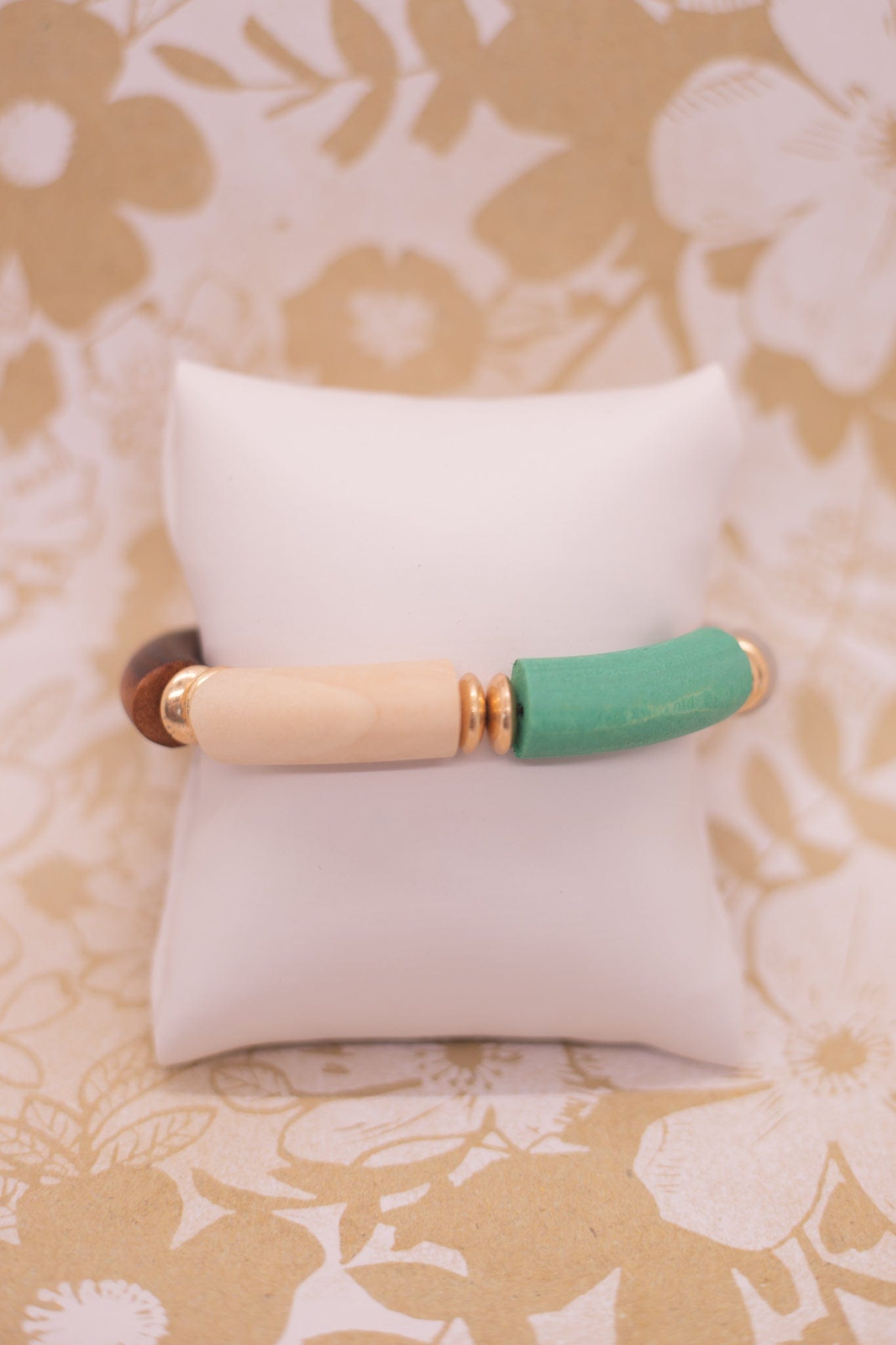Wood & Turquoise Bracelet