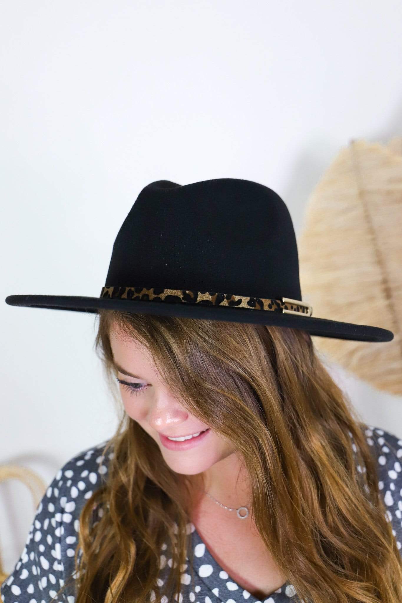 Leopard Band Fedora