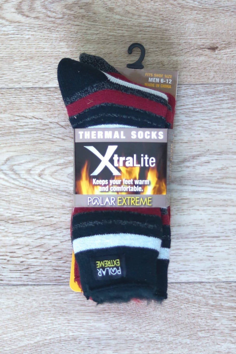 super warm red sock 