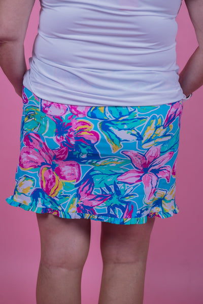 Darlene Ruffle Hem Skort