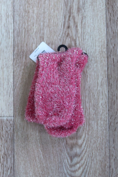 pink lurex sparkle sock 