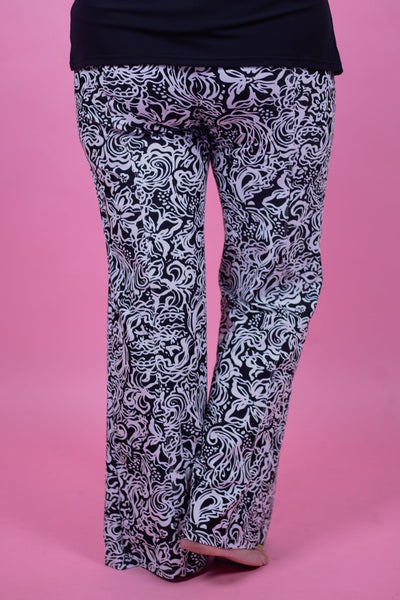 Mercedes Wide Leg Print Pant