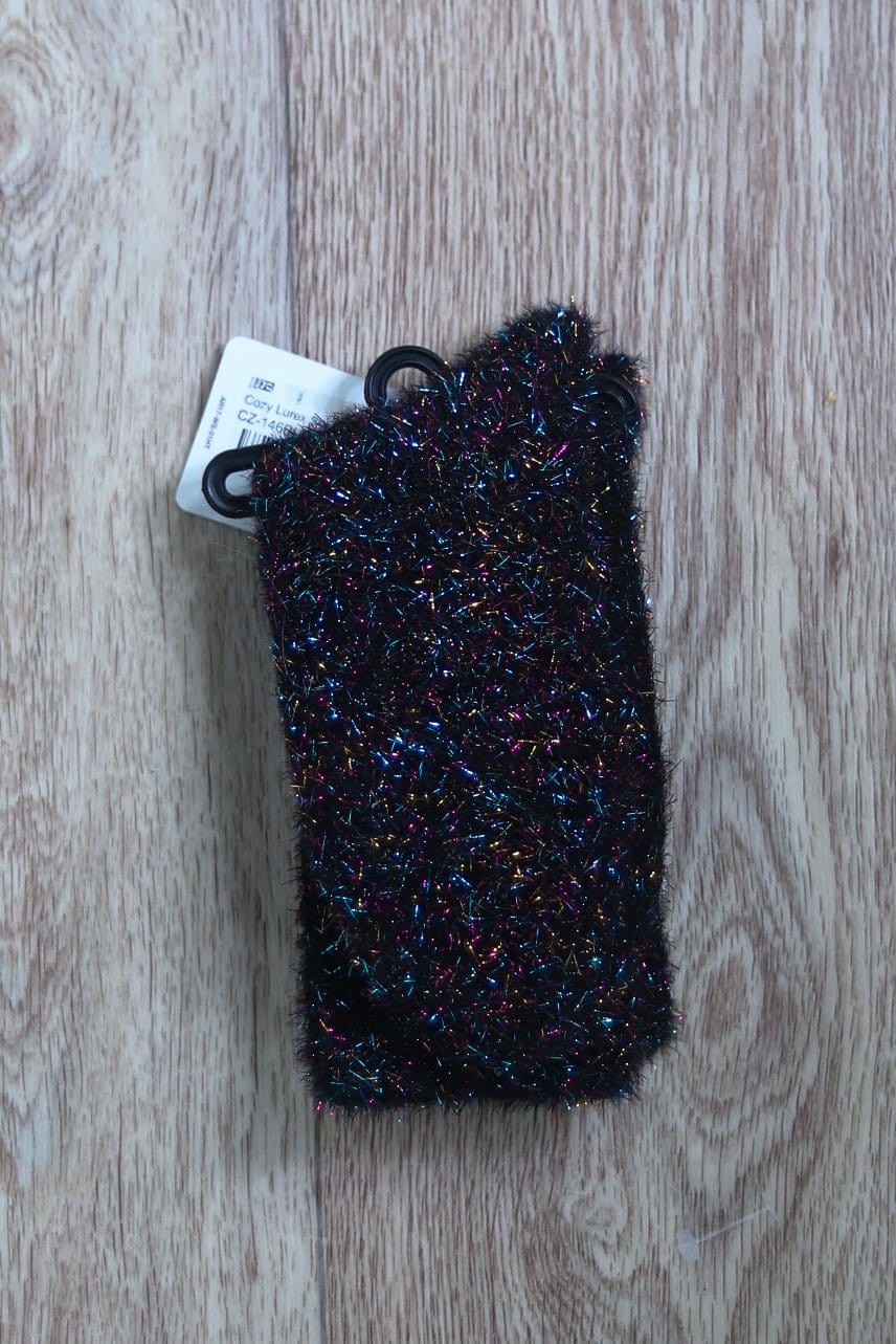 iridescence sparkle black sock