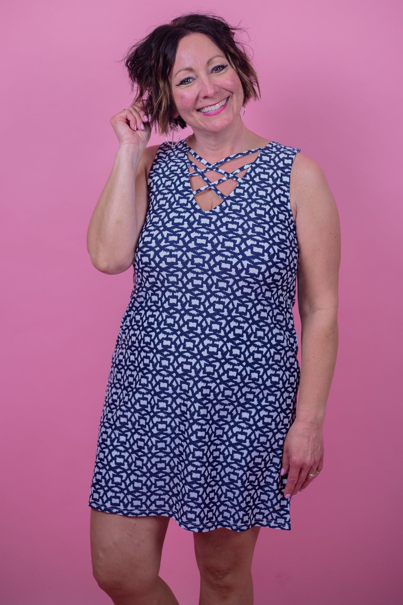 Lilia Back Crisscross Dress