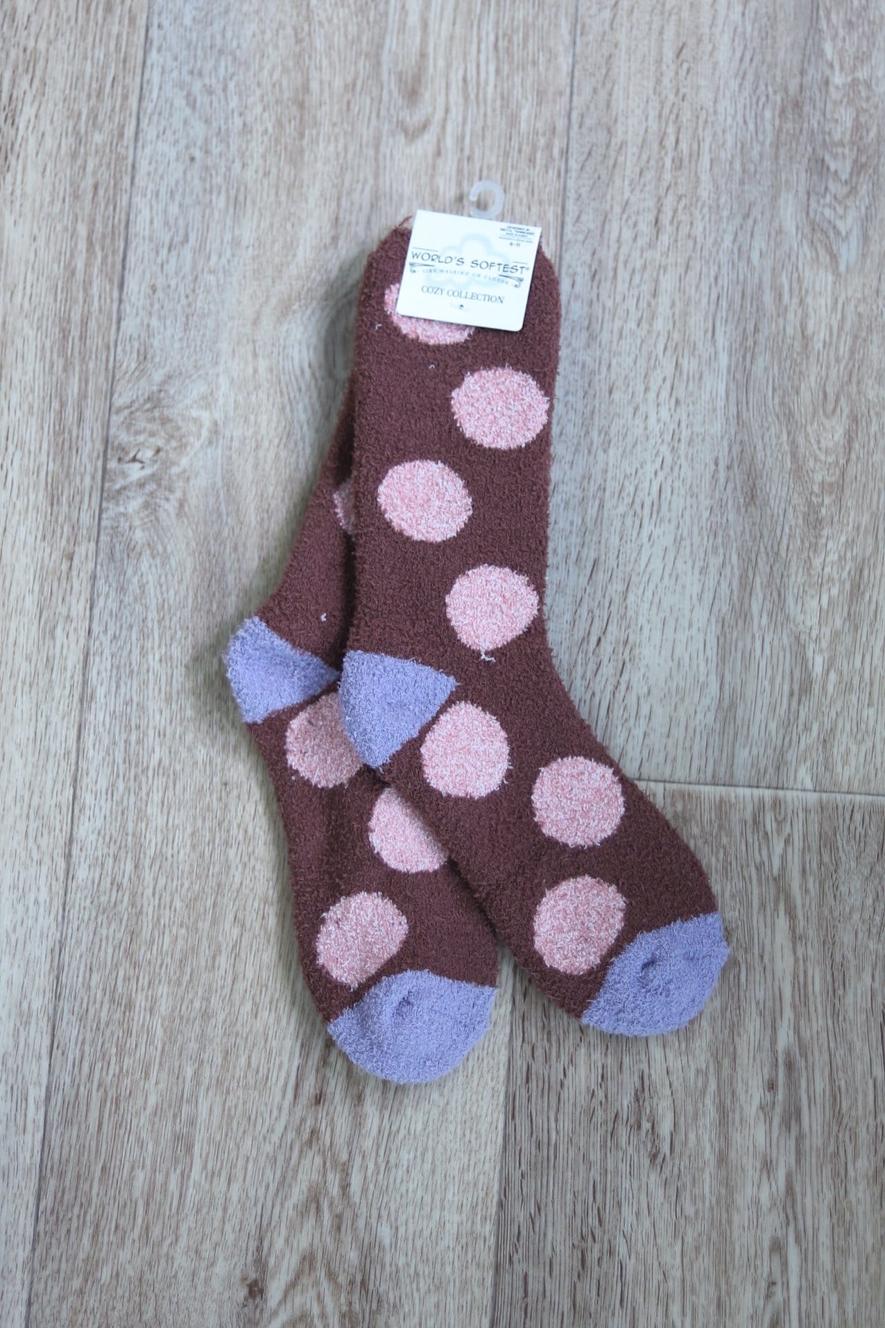 brown pink spotted lavender heel toe