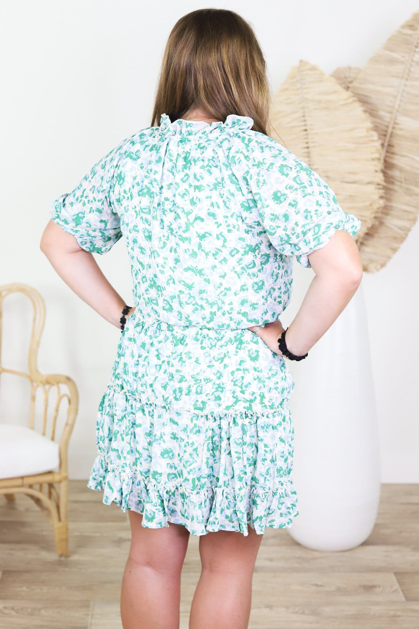 Kelly Floral Drop Waist Dress