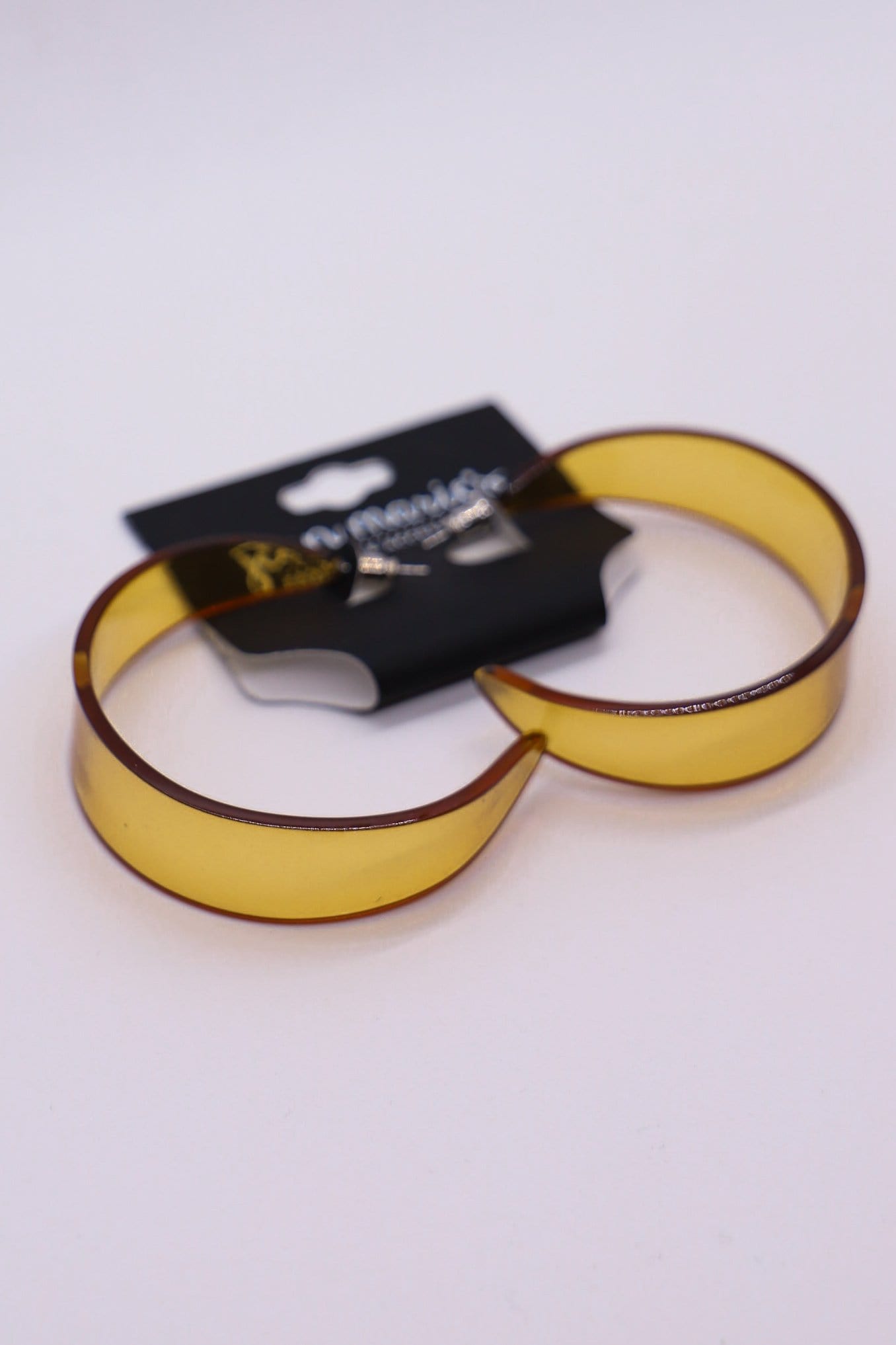 yellow acrylic hoop