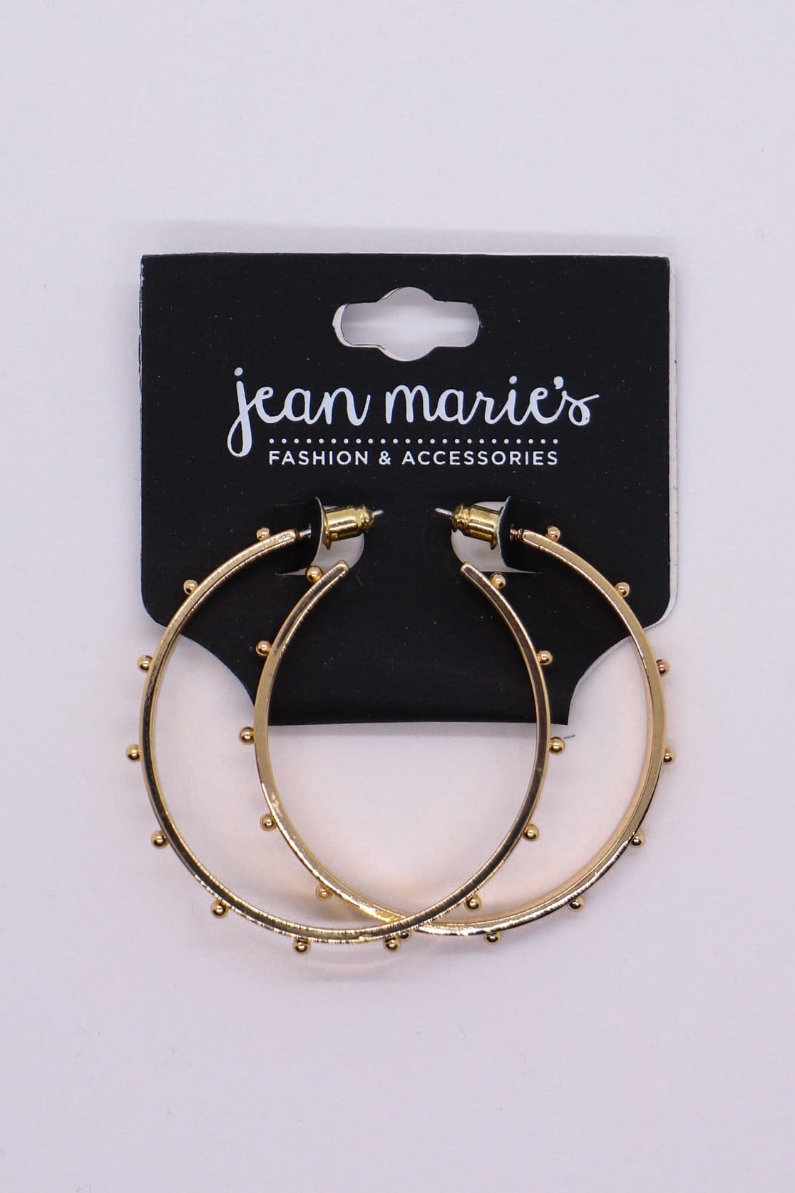 golden dot gold hoop earring 