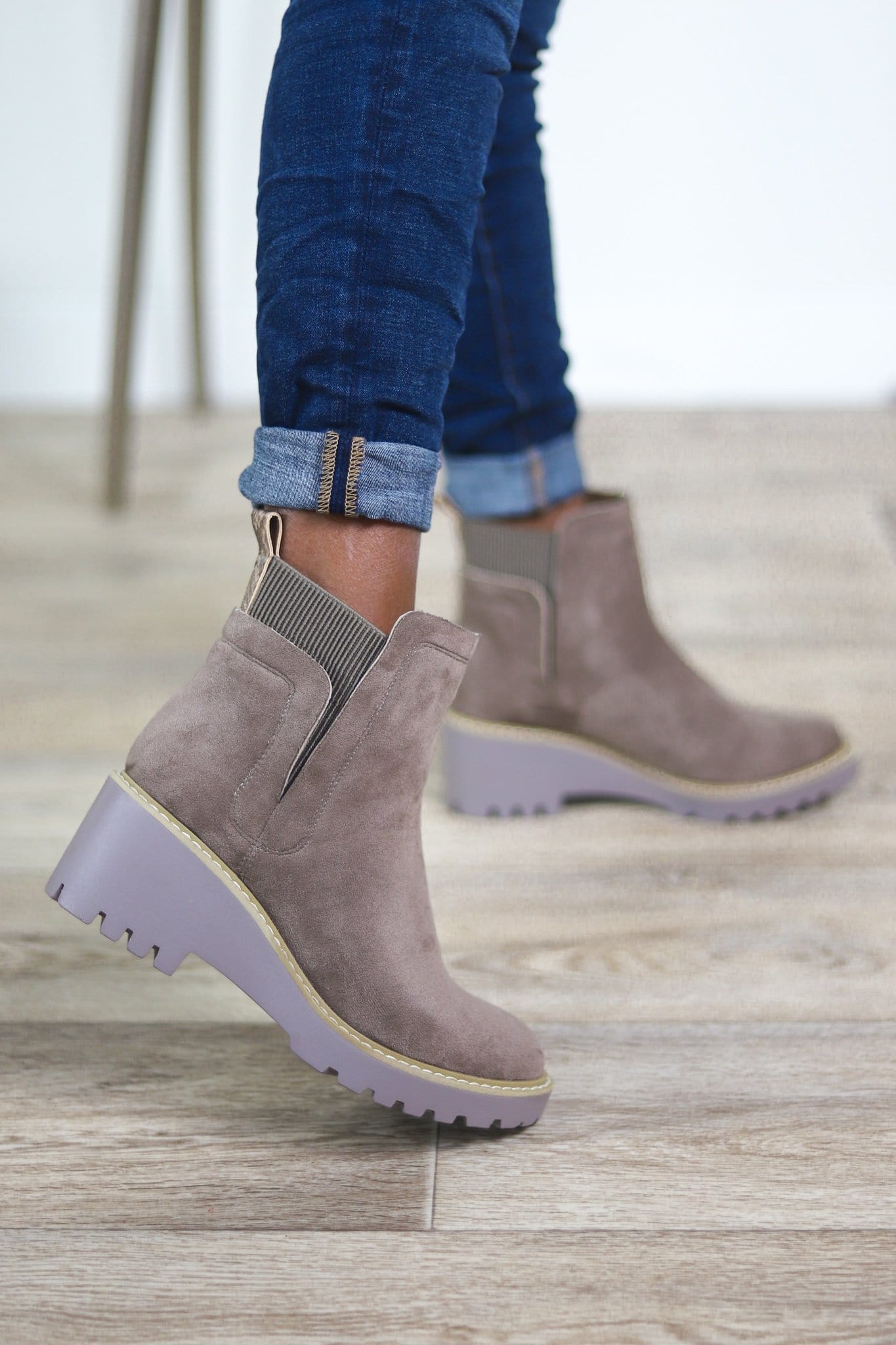 taupe tan basic boot