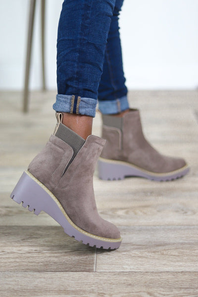 taupe tan basic boot