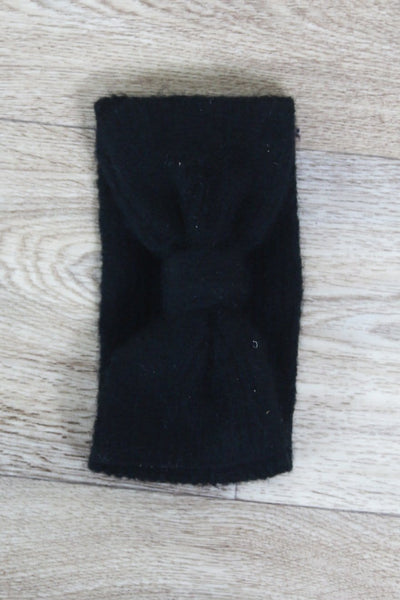 black knit headband 