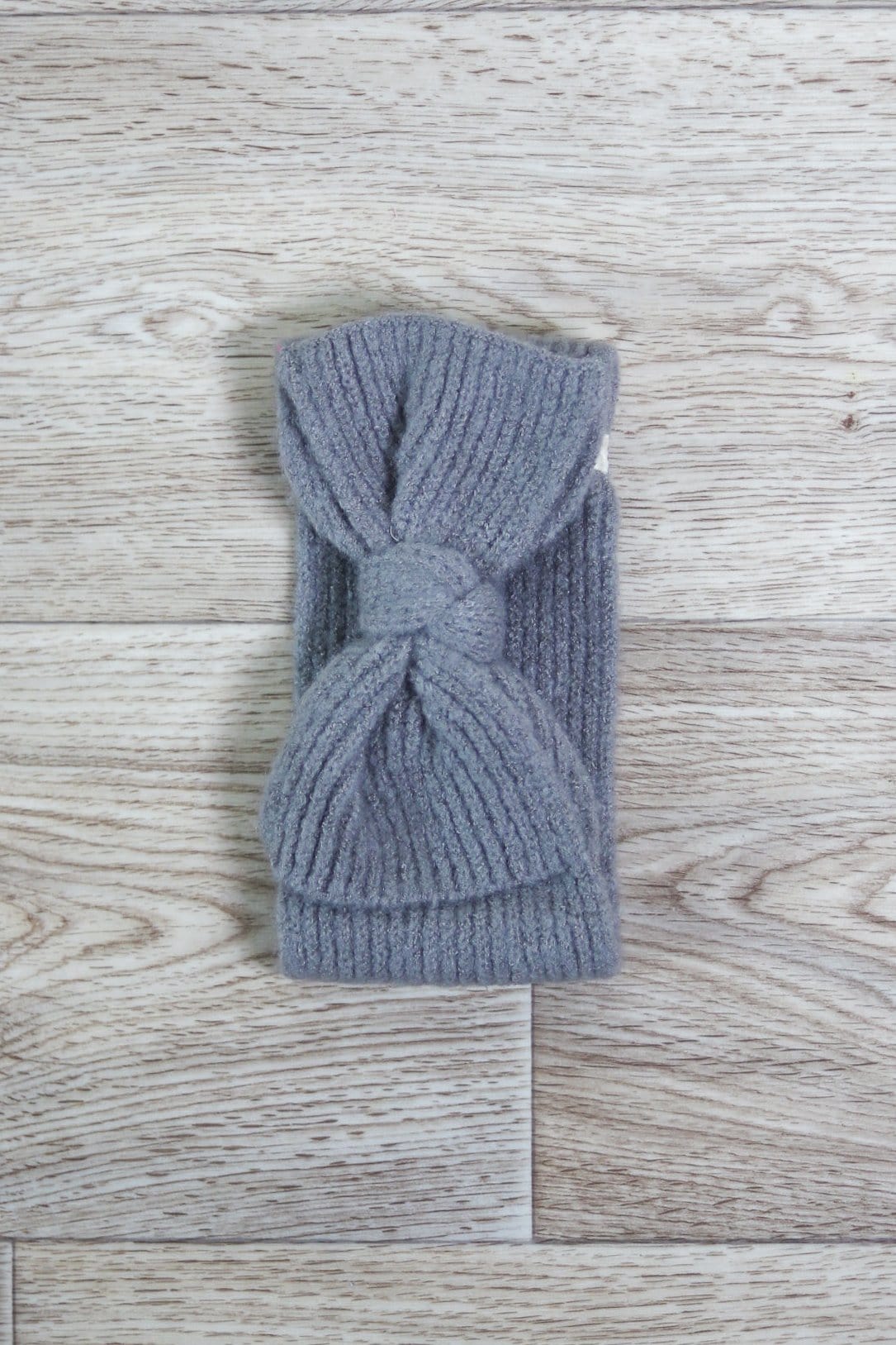 Ribbon Ribbed Knit Headband