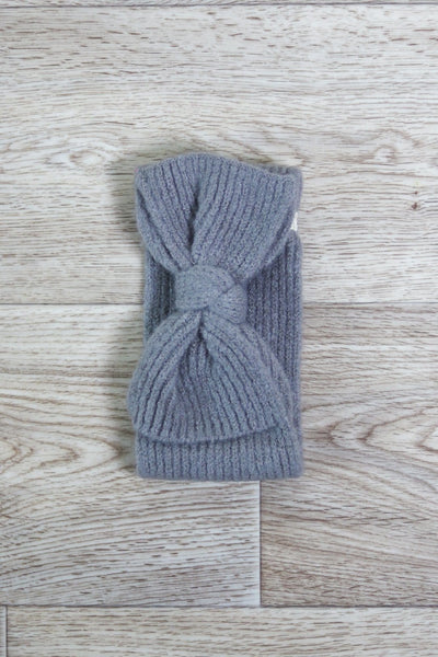 Ribbon Ribbed Knit Headband