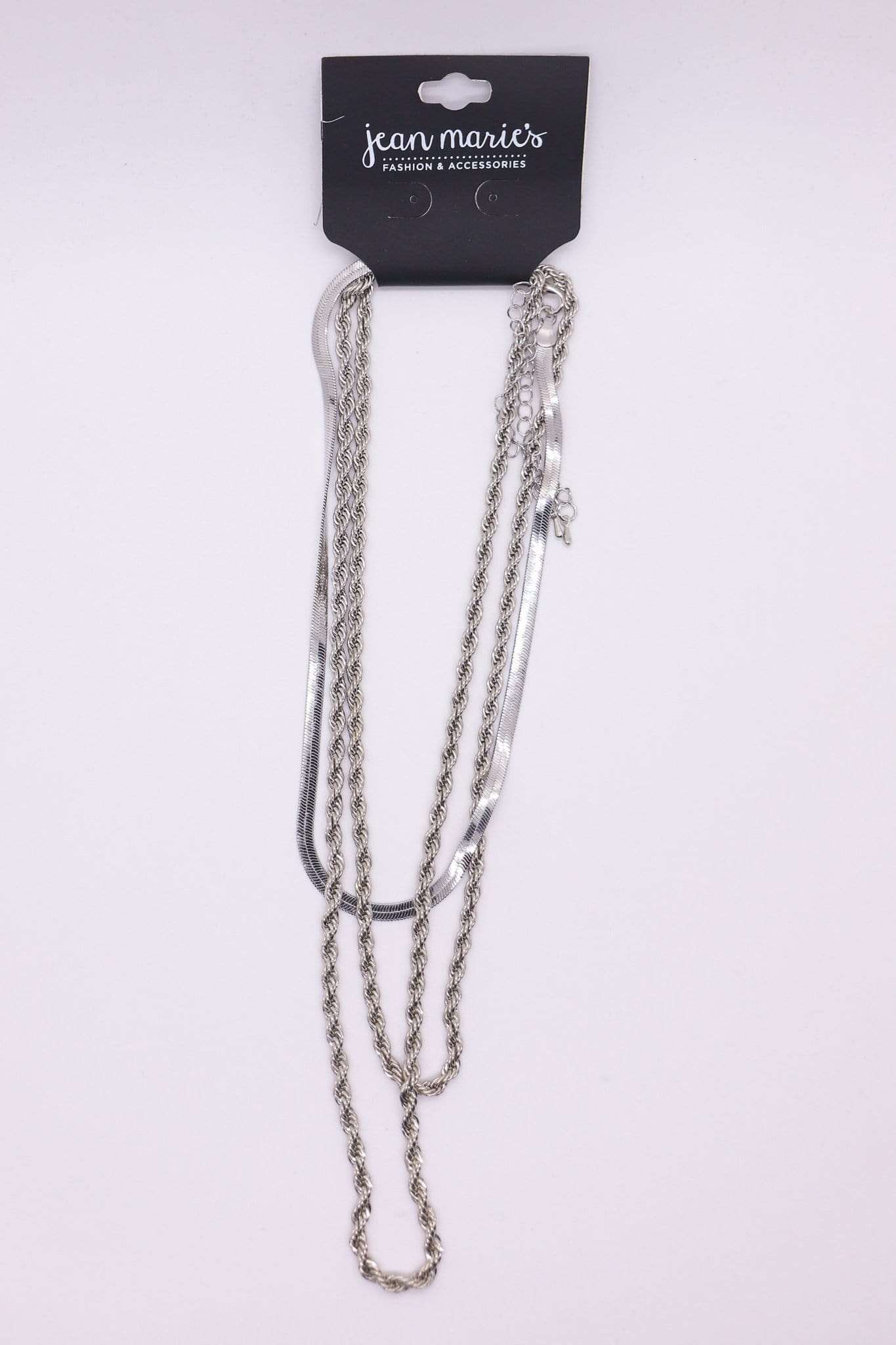 Silver Snake Layer Necklace