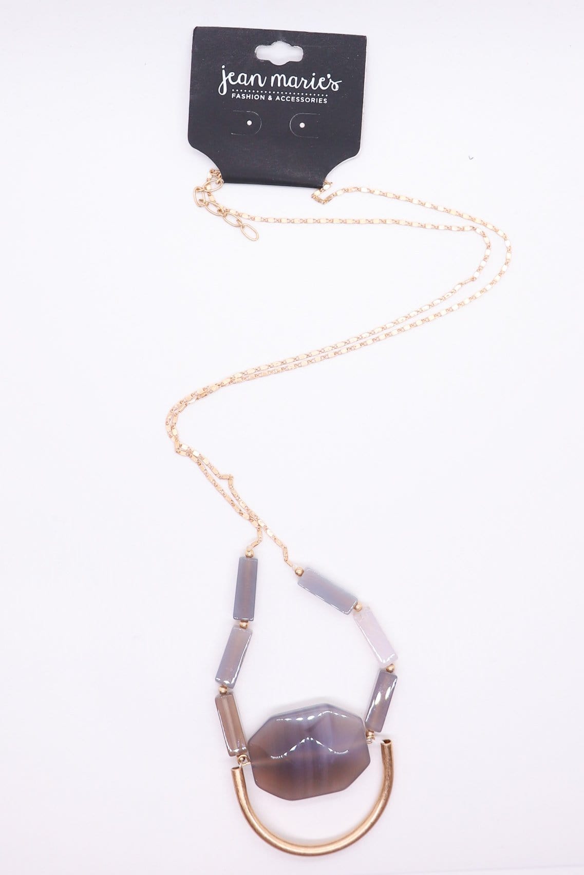 red purple stone necklace