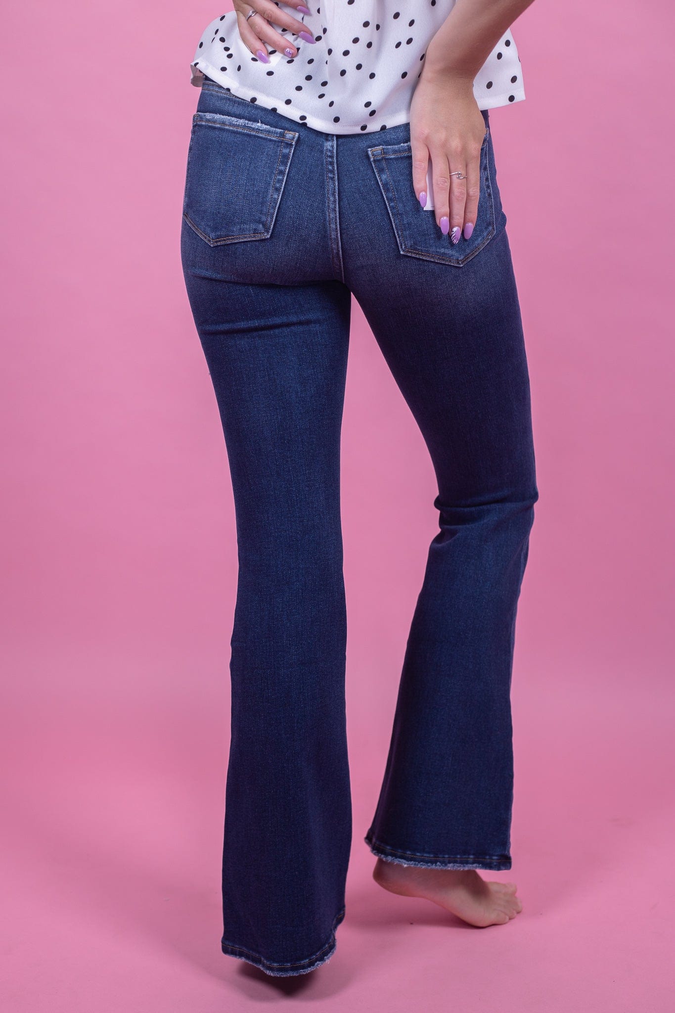 High-Rise Distressed Flare