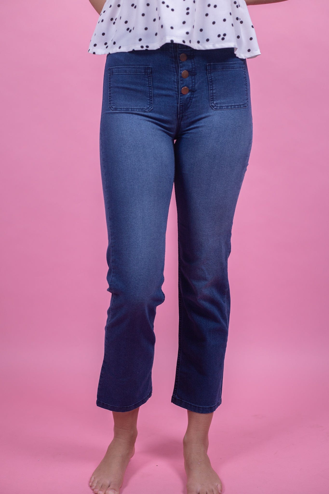 Button Fly Straight Jean